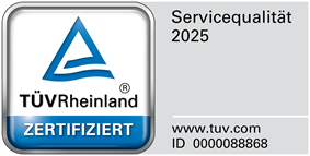 Auto Kiser ist von TÜV Rheinland zertifiziert Bild mit Zertifikat von TÜV-Rheinland